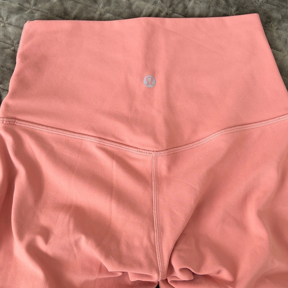 NWOT Lululemon Align High-Rise Leggings 25" briar rose salmon peachy pink size 4 - Picture 4 of 9